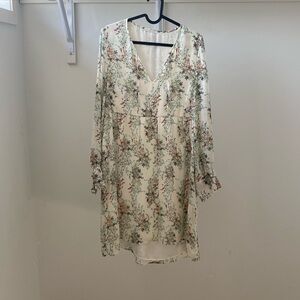 IKKS summer floral white dress